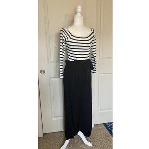 Dress Day black & white stripe jumpsuit